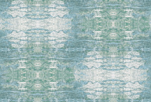 Sarong Print Teal Peel & Stick Wallpaper