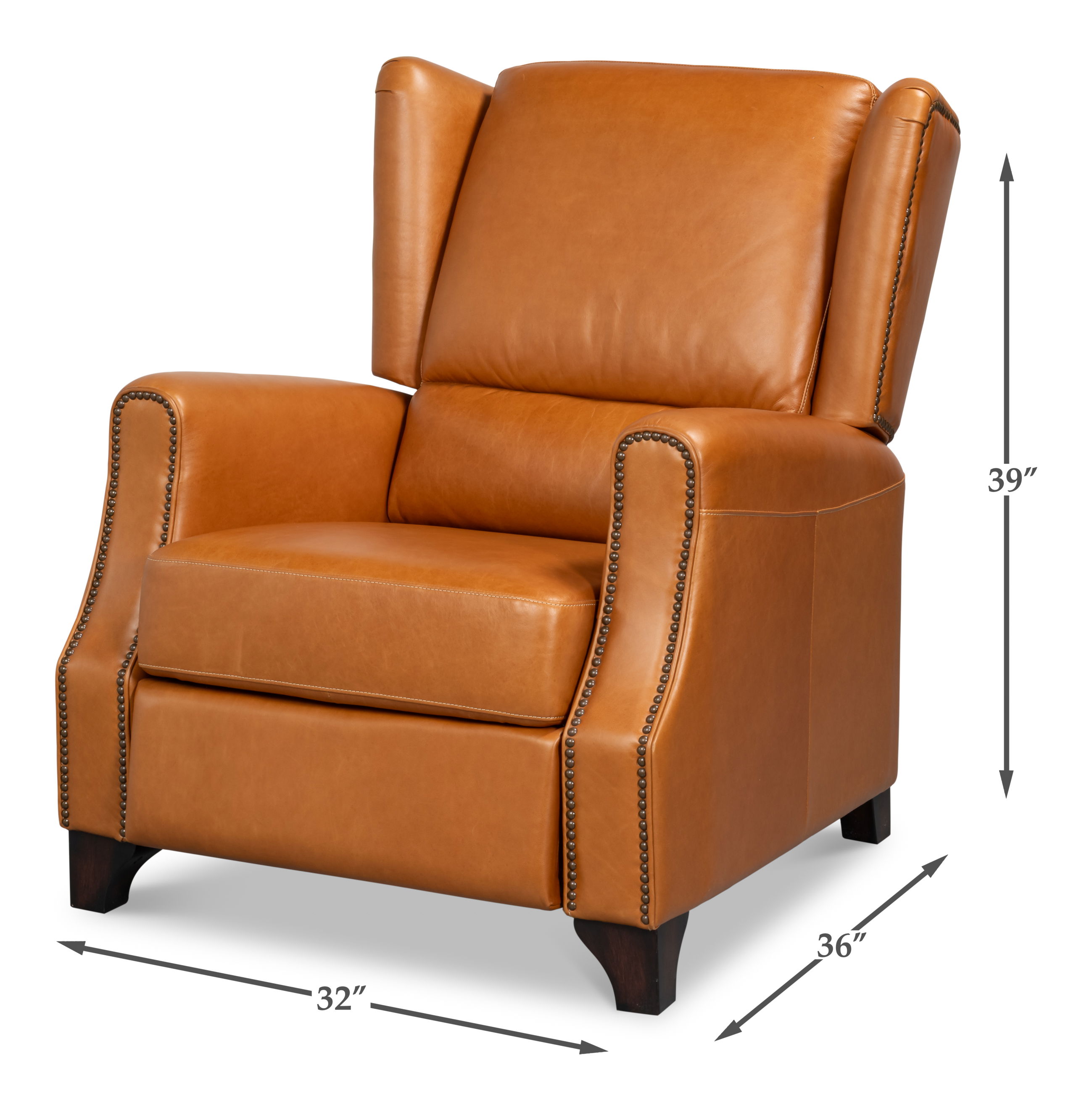 Bradford Leather Recliner large image 