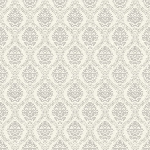 Petite Ogee Taupe Wallpaper