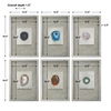 Agate Stone Silver Wall Art S/6 thumbnail 2