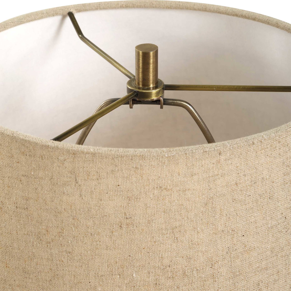 Percy Brown Marble Buffet Lamp, by Uttermost, 6.75" width x 29" height x 12" depth View 7