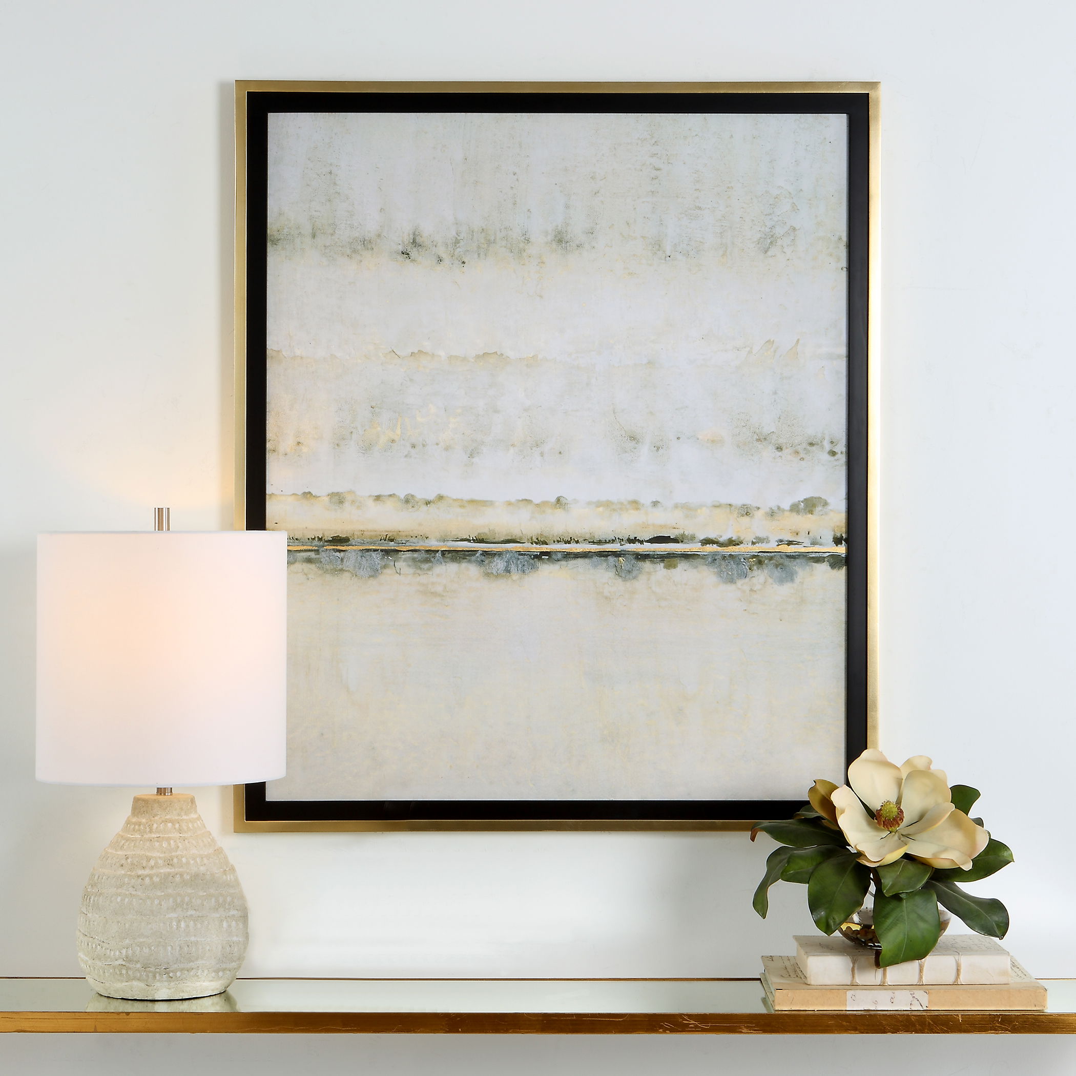 Gilded Horizon Framed Print large image 