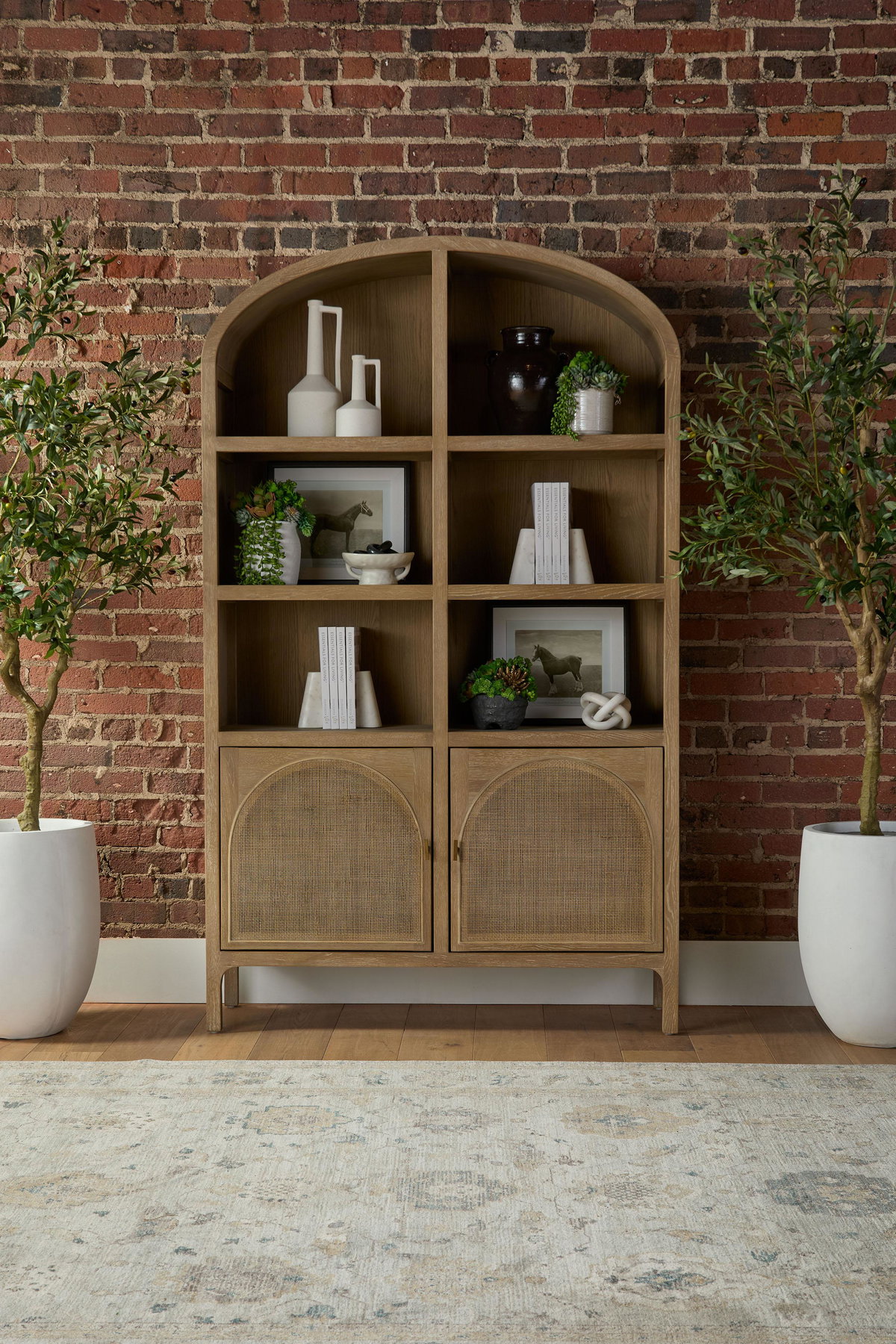 Cane Storage Bookcase, Shelving & Bookcase by Essentials for Living, 49.5" width x 83" height x 16.5" depth View 18