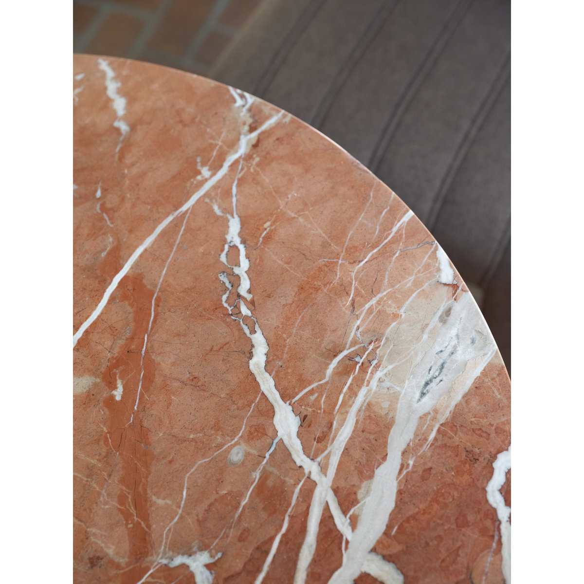 Sage Cafe Table Rosso Alicante Red Marble, Coffee Table by Moe's Home, 30" width x 30" height x 30" depth View 6