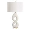 Meridian Ivory Stone Table Lamp, by Uttermost, 17" width x 29" height x 17" depth thumbnail 5