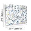 Limoncello Toile Blue Wallpaper thumbnail 7