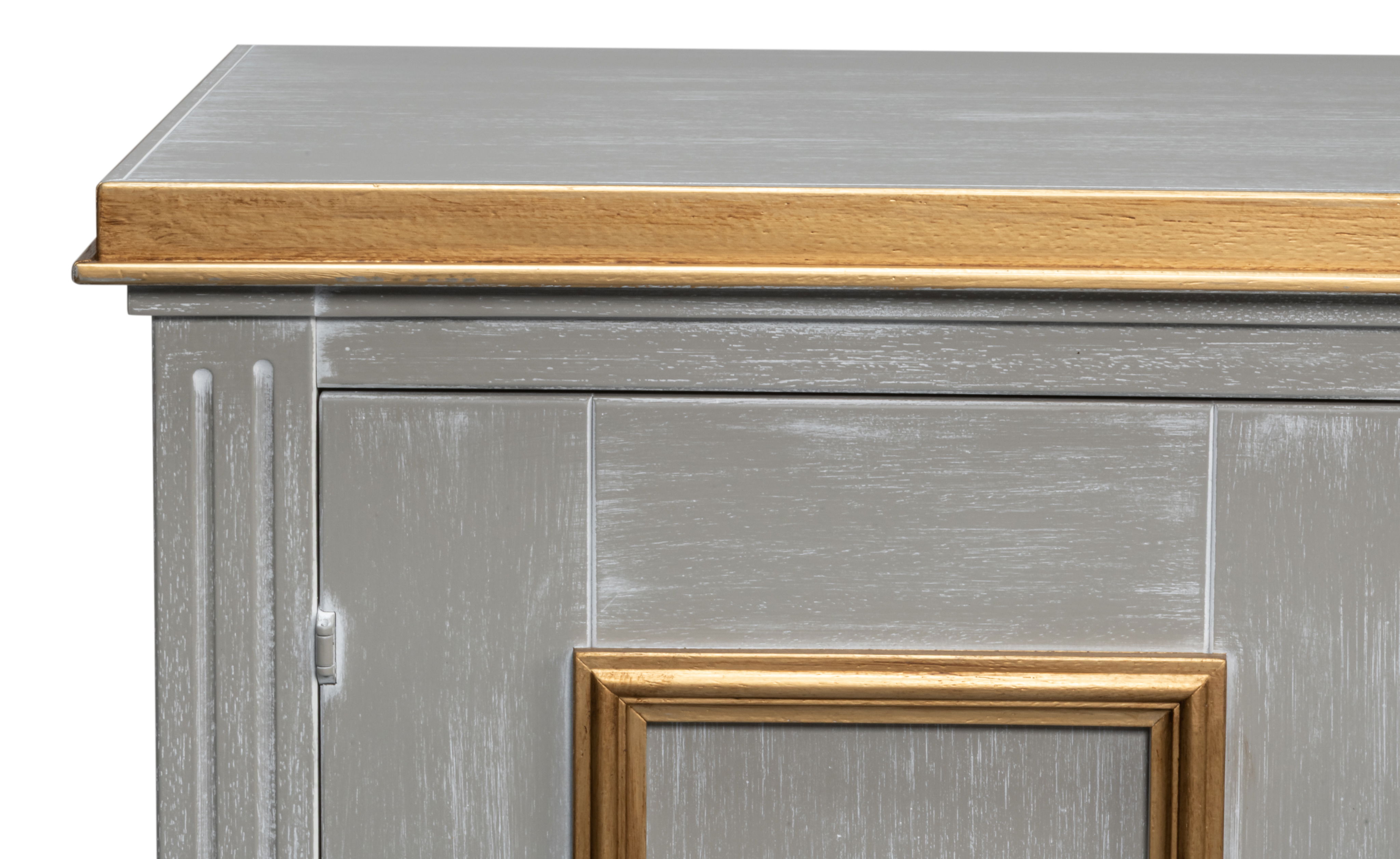 Louis Xvi Buffet,Carmine Legno, Cabinets & Sideboard by Sarreid, 60" length x 18" width x 34" height View 12