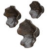 Two Wood Wall Décor In Mocha Set/3, Sculptural Wall Art by Uttermost, 16" width x 16" height x 7" depth thumbnail 5