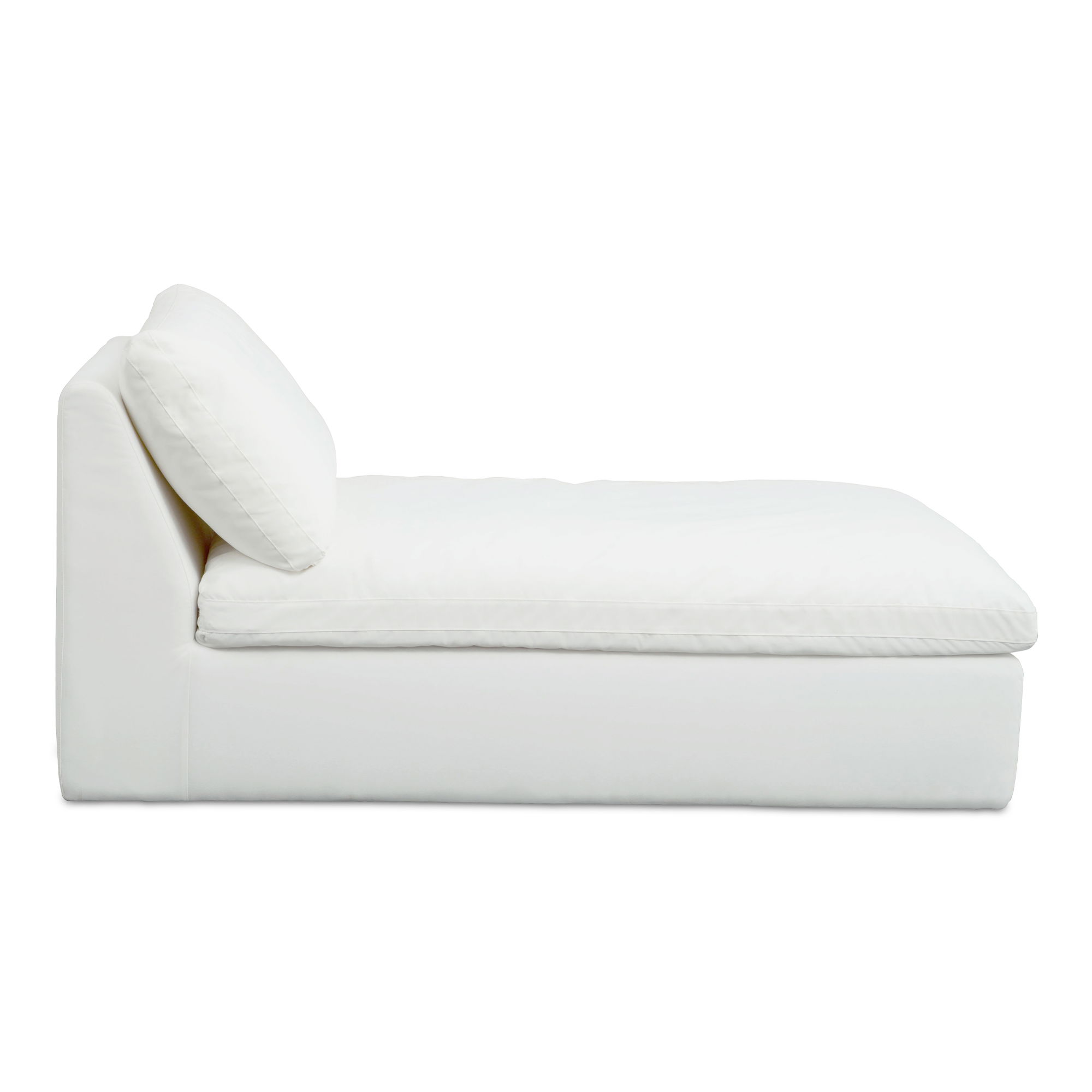 Miles Outdoor Chaise White, Chaise Lounges & Daybed by Moe's Home, 65" width x 35.8" height x 40" depth View 4