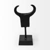 Caleb 4L x 5W Black Metal Tribal Figurine, Decorative Object by Mercana, 3.5" length x 5" width x 9" height thumbnail 6