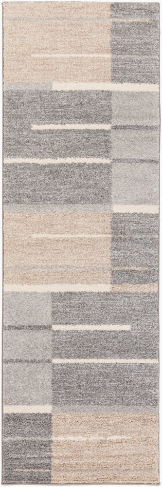 Fowler Machine Woven Rug, by Surya, 8'0.46" length x 2'7.5" width
