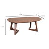 Godenza Small Coffee Table Brown, by Moe's Home, 42" width x 15" height x 27.5" depth thumbnail 9