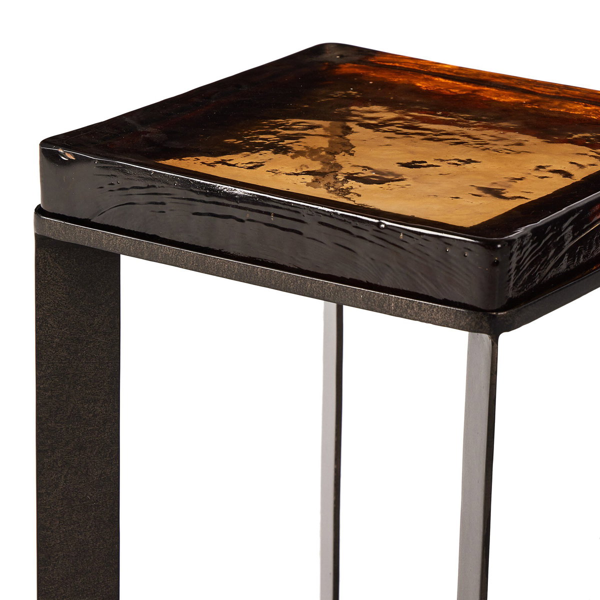 Lennie Cast Glass End Table, Side & End Table by Four Hands, 12.5" width x 22" height x 12.5" depth View 11