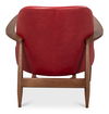Pindar Armchair, Leather, New Rouge,Red, Seating by Sarreid, 30" length x 31" width x 30" height thumbnail 10