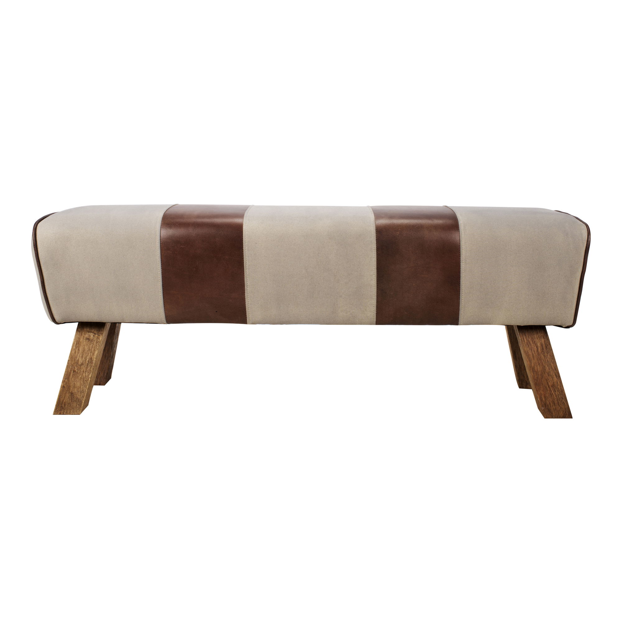 Pommel Bench, Benche by Moe's Home, 52" width x 18.5" height x 14.5" depth View 1