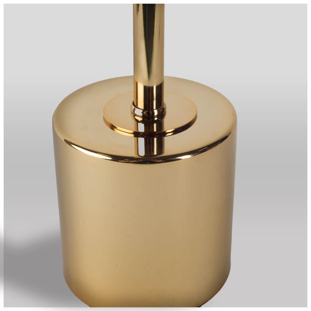 Mooney I (17.5'H) Metallic-Gold Metal Shade-less Table Lamp, by Mercana, 4" length x 4.04" width x 17.52" height View 2