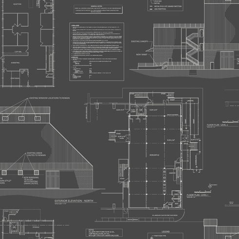 The Market Black & White Wallpaper