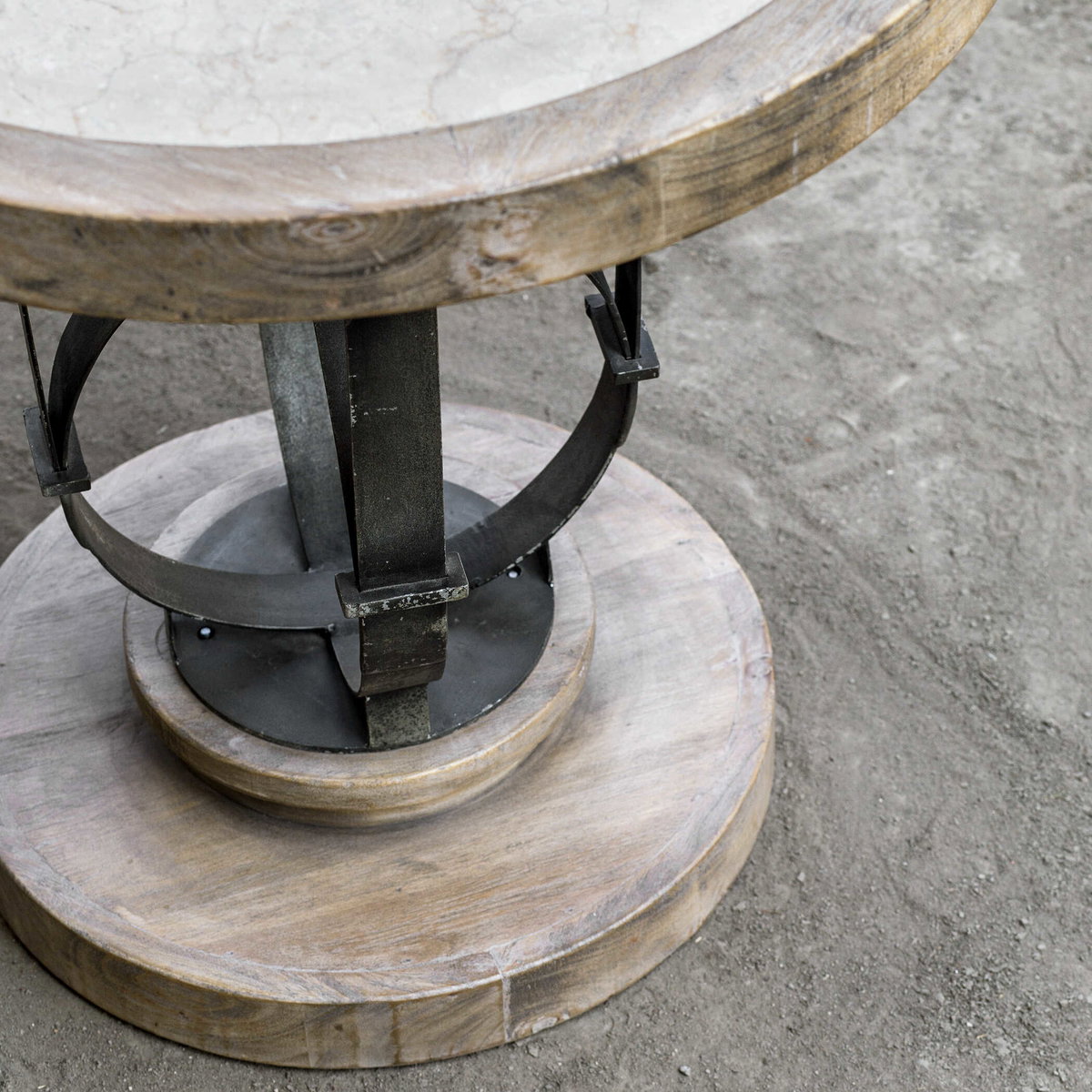 Sydney Light Oak Side Table, Side & End Table by Uttermost, 24" width x 24" height x 24" depth View 6