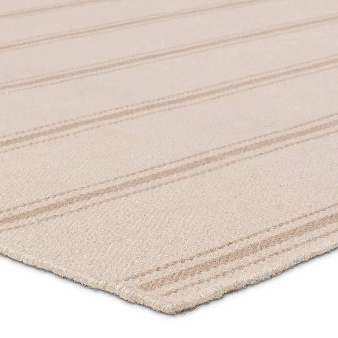 Memento Handmade Indoor/Outdoor Striped Cream/ Beige large image 