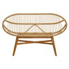 Emile Rattan Bench, Benche by Woven, 53" width x 32.75" height x 26.25" depth thumbnail 3