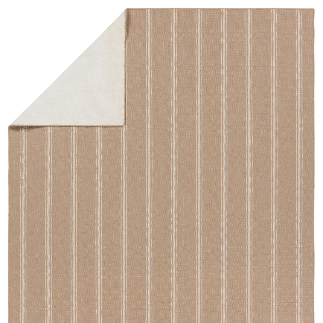 Memento Handmade Indoor/Outdoor Striped Beige/ Ivory large image 