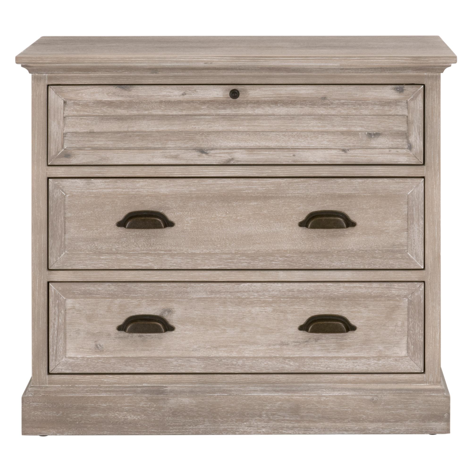 Eden 3-Drawer Nightstand, by Essentials for Living, 33" width x 29" height x 19" depth View 1