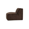 Naomi Convex Sofa Dark Brown, Sectional Sofa by Moe's Home, 80.7" width x 28.3" height x 39" depth thumbnail 4