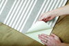 French Linen Stripe Grey Peel & Stick Wallpaper thumbnail 4