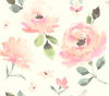 Watercolor Blooms Pinks & Oranges Wallpaper thumbnail 0