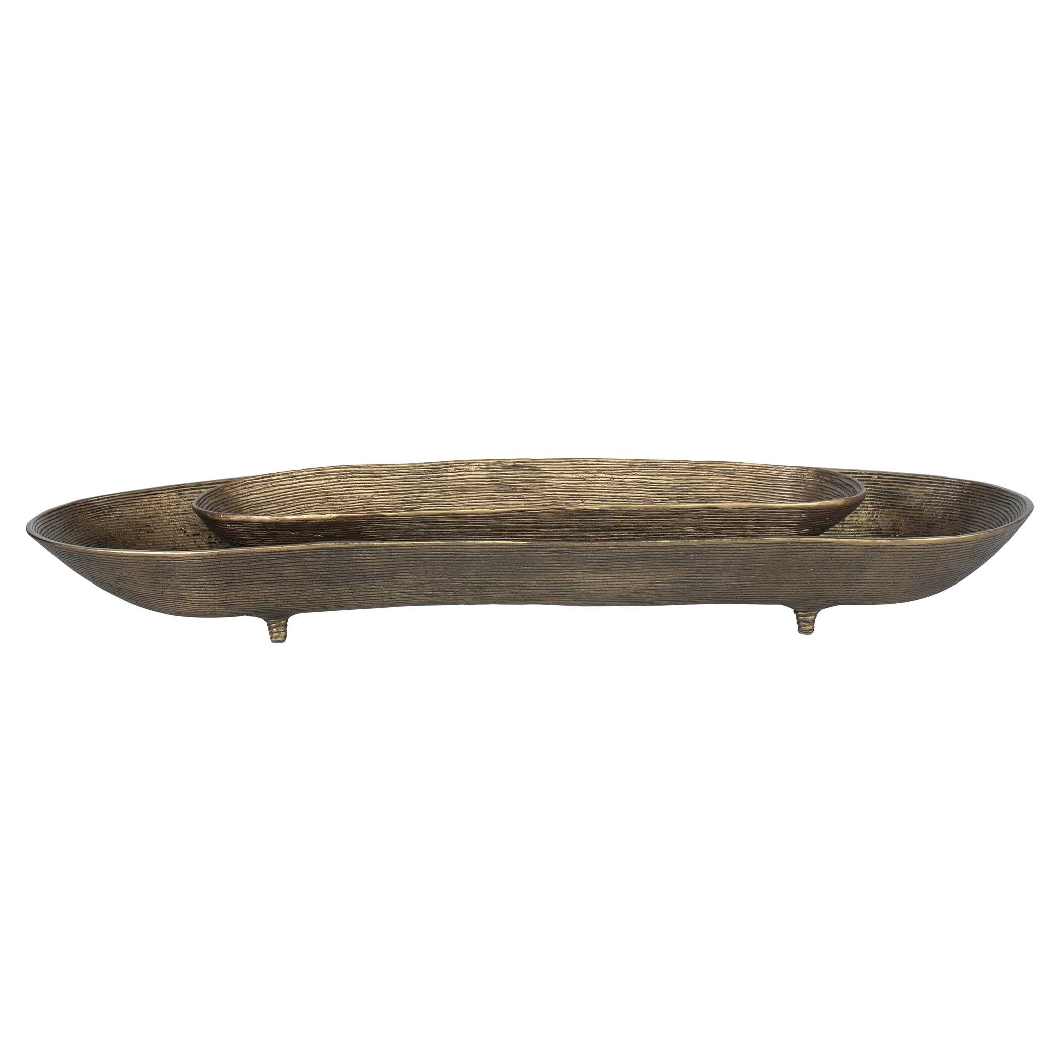 Stratum Oval Brass Bowls Set/2 large image 