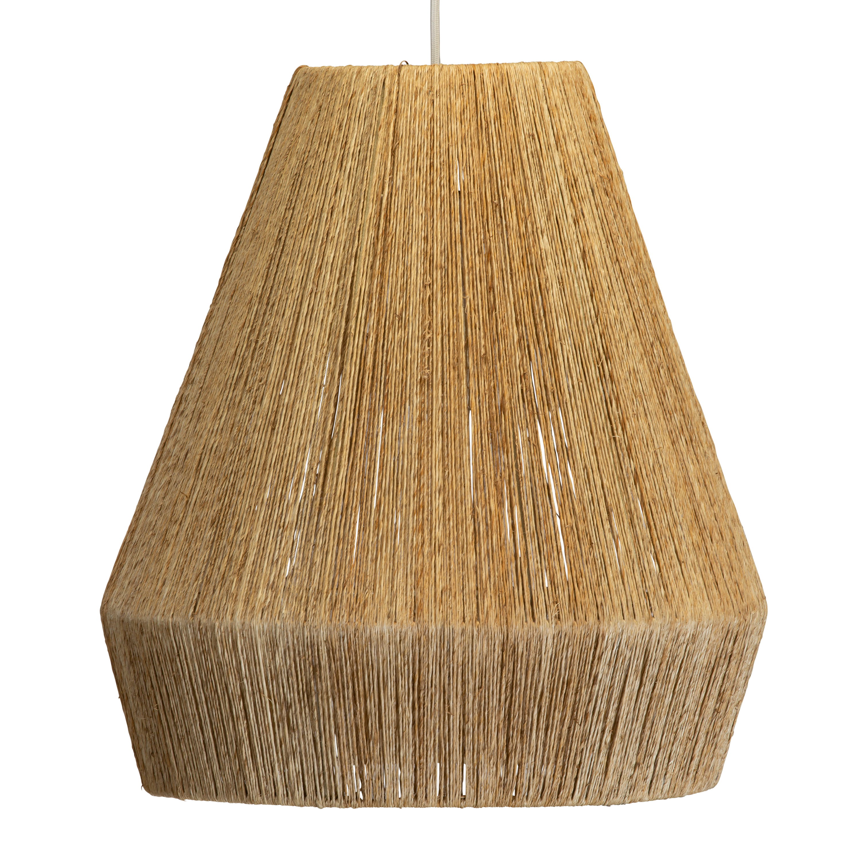 Collins Jute Pendant, by Woven, 18.5" height x 16.5" diameter View 1
