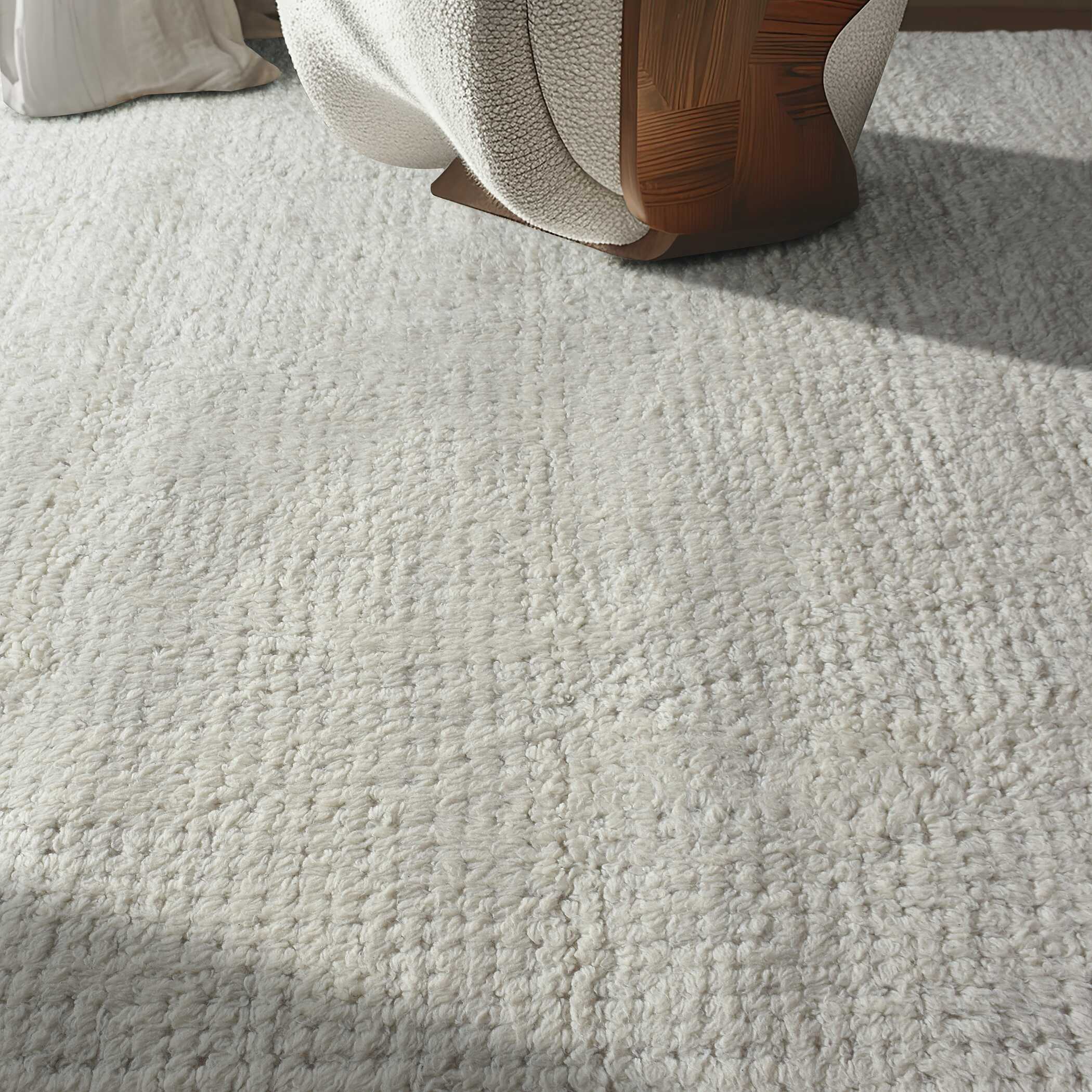 Clayhill Ivory White 8 X 10 Rug, by Uttermost, 8' width x 10' height x 0.37" depth View 2