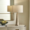 Perkins Travertine Table Lamp, by Uttermost, 17" width x 31.62" height x 17" depth thumbnail 2
