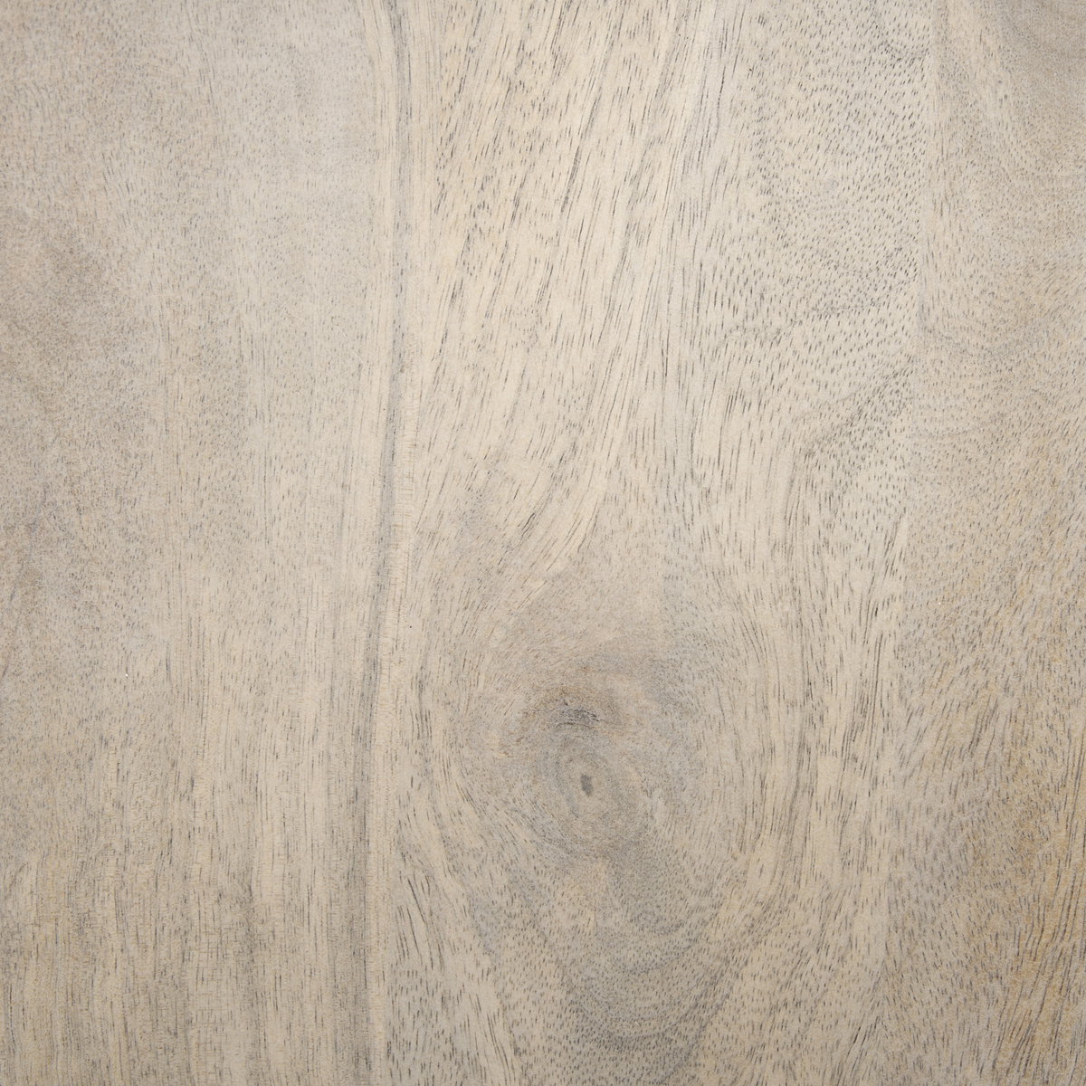 Clapp Round Light Brown with White Wash Wood and Silver Metal Nesting Accent Tables (Set of 2), Side & End Table by Mercana, 19" length x 19" width x 26" height View 4