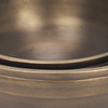 Tomiko Decorative Brass Finished Cast Aluminum Round Bowls, Decorative Bowl by Mercana, 11" length x 11" width x 4" height thumbnail 8