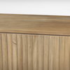 Terra Light Brown Wood Fluted Sideboard, Sideboards & Buffet by Mercana, 72" length x 19" width x 32" height thumbnail 10
