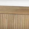 Terra Light Brown Wood Fluted Sideboard, Sideboards & Buffet by Mercana, 72" length x 19" width x 32" height thumbnail 11