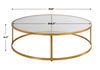 Radius Modern Circular Coffee Table, Furniture by Uttermost, 48" width x 14.5" height x 48" depth thumbnail 3
