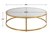 Radius Modern Circular Coffee Table, by Uttermost, 48" width x 14.5" height x 48" depth thumbnail 3