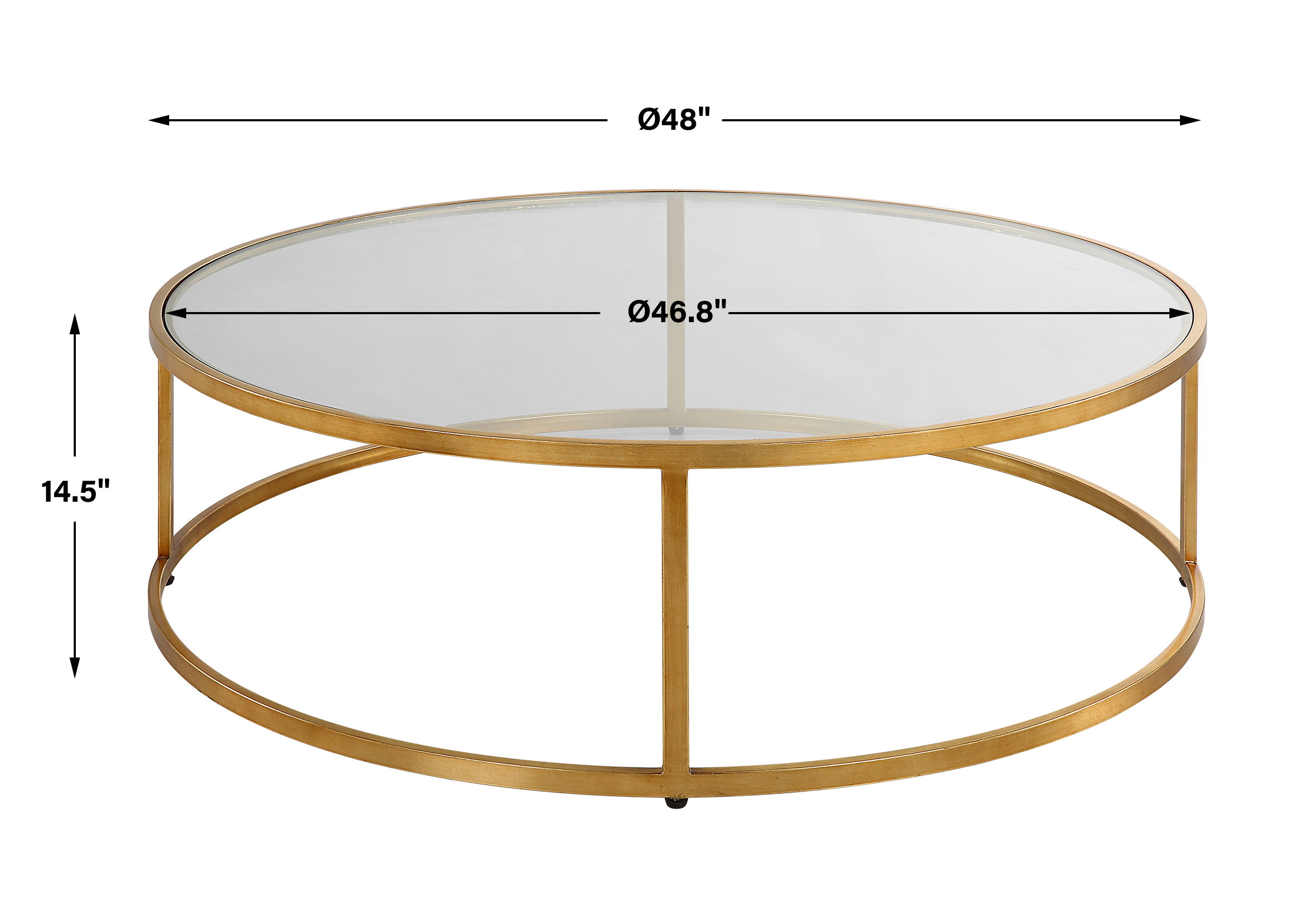 Radius Modern Circular Coffee Table large image 