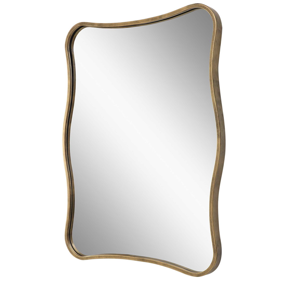 Pavia Curvy Vanity Mirror, by Uttermost, 2'3.5" width x 3'0.25" height x 1.5" depth View 5