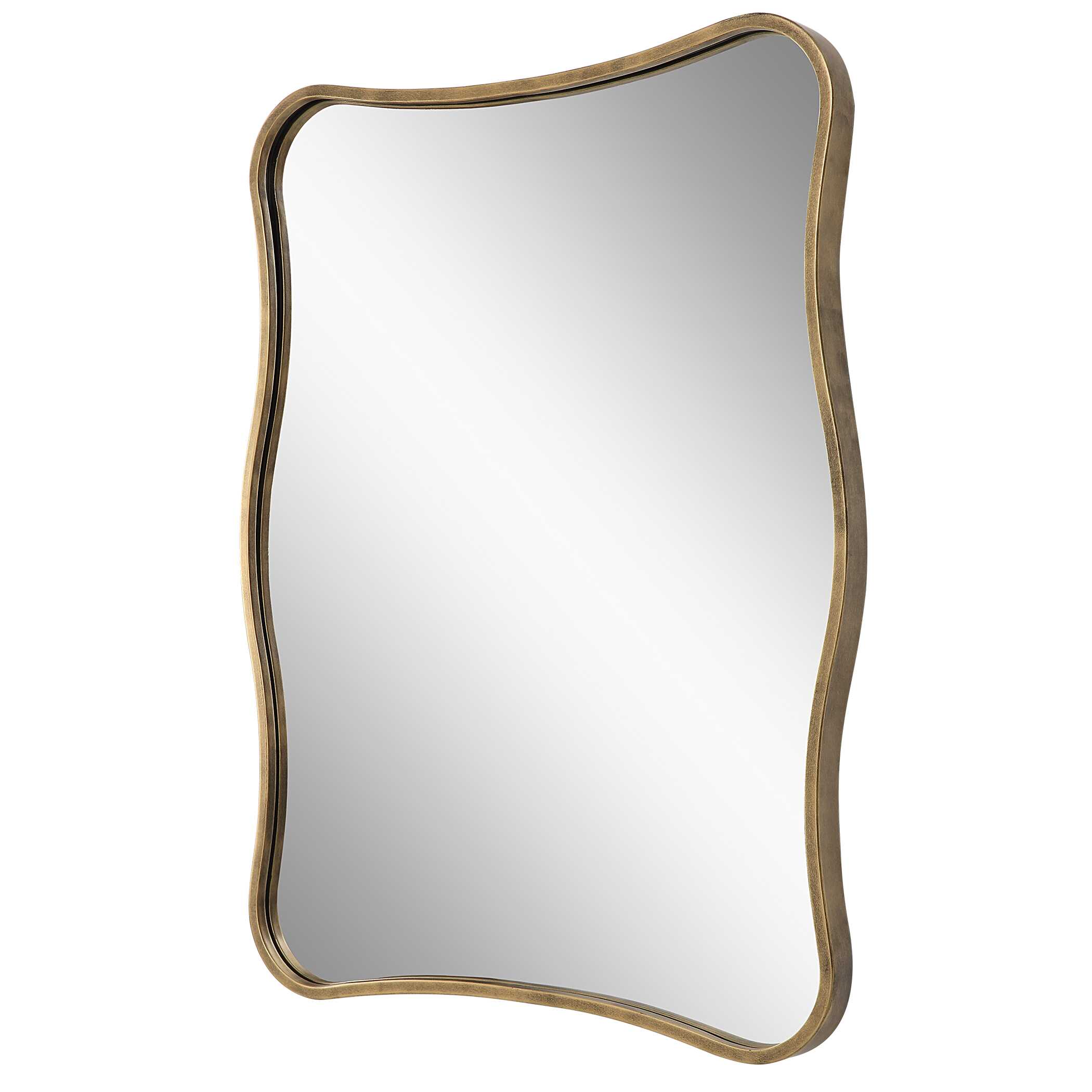 Pavia Curvy Vanity Mirror, by Uttermost, 27.5" width x 36.25" height x 1.5" depth View 5