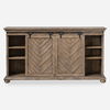 Primalia Barn Door Media Console, Furniture by Uttermost, 62" width x 34" height x 14" depth thumbnail 1