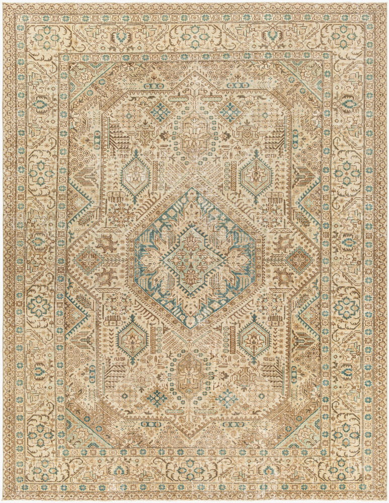 Antique One of a Kind Handmade Rug, by Surya, 11' length x 8'6" width