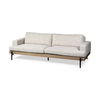 Colburne II 95' Beige Upholstered Three Seater Sofa, Sofas & Sectional by Mercana, 95.28" length x 41.34" width x 27.95" height thumbnail 1