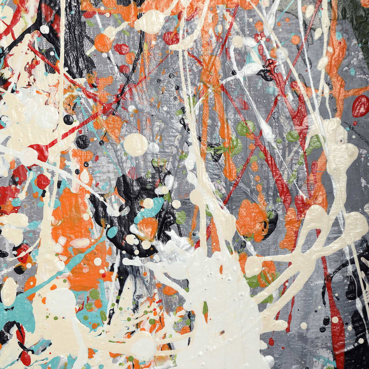 Organized Chaos Hand Painted Canvas, Art by Uttermost, 44.75" width x 60.75" height x 2.25" depth View 6