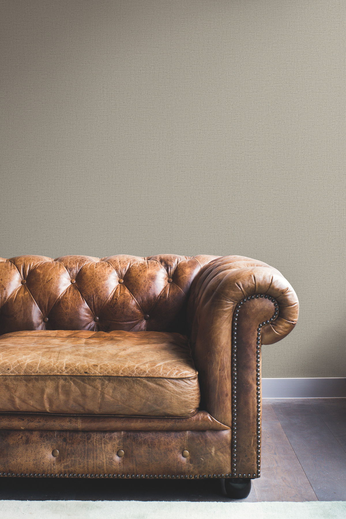 Rugged Linen Jute Wallpaper, by York Wall, 27' length x 2'3" width x 0.02" depth View 3