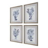 Shibori Coral Framed Prints Set/4 4 Shibori Coral Framed Prints Set/4 thumbnail 4