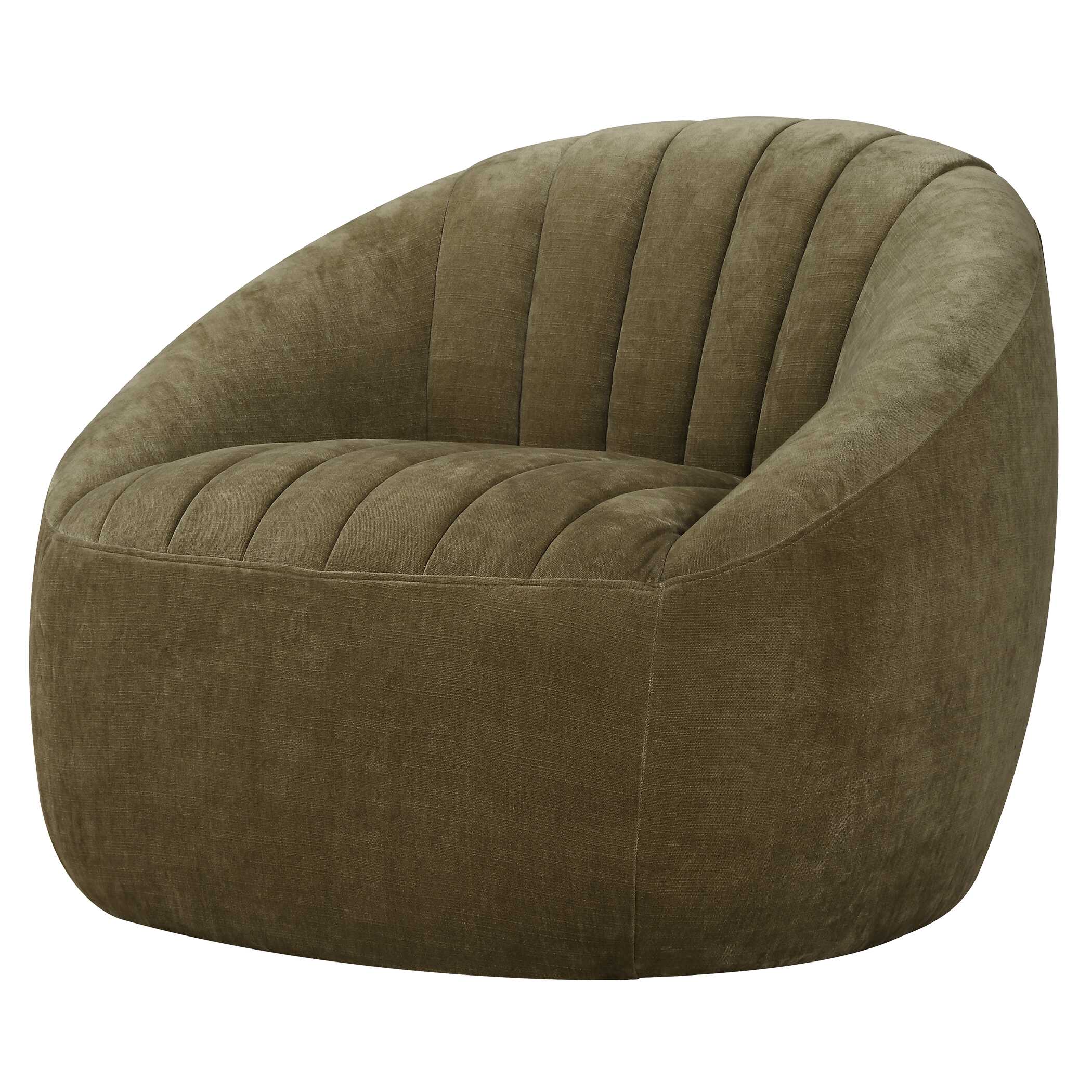 Narrows Moss Green Swivel Chair large image 