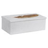 Nephele White Stone Box, Decorative by Uttermost, 11.81" width x 4.13" height x 5.91" depth thumbnail 1